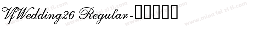 VfWedding26 Regular字体转换